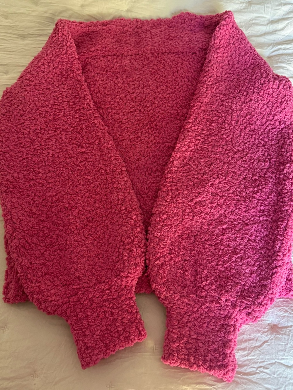Women Wool Pink Logo Crewneck Sweater - Picture 4 of 8